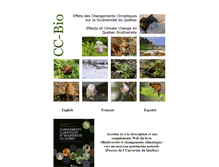 Tablet Screenshot of cc-bio.uqar.ca